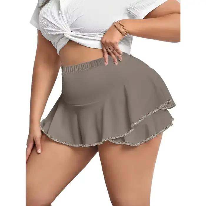 Jupes décontractées plissées pour femmes