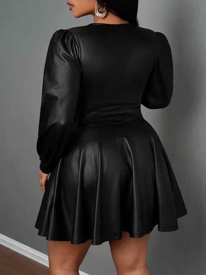 Jupe en cuir grande taille pour femmes