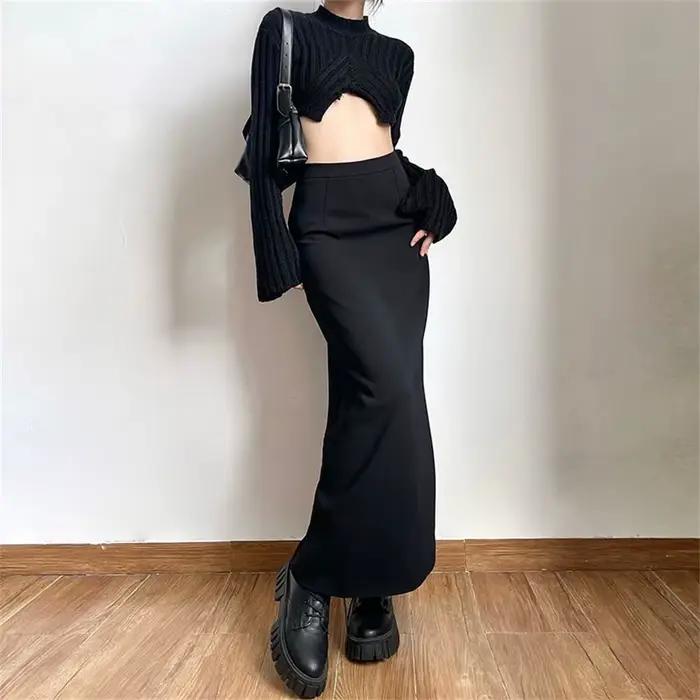 Jupes longues noires pour femmes