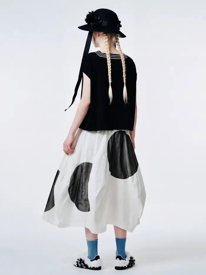 Jupe midi blanche pour femme