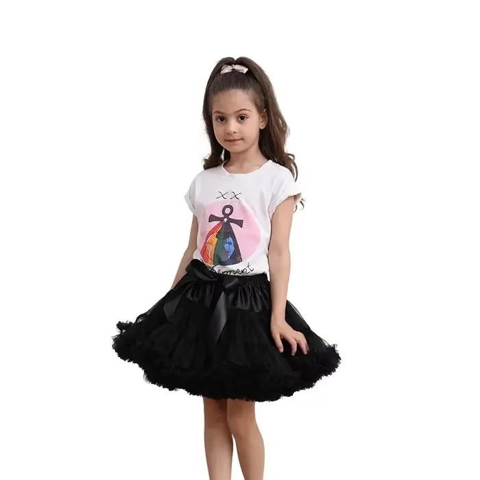 Jupe Tutu luxuriante pour petites filles, jupes bouffantes en Tulle pour filles de 1 à 15 ans, vêtements de princesse de fête pour nouveau-né