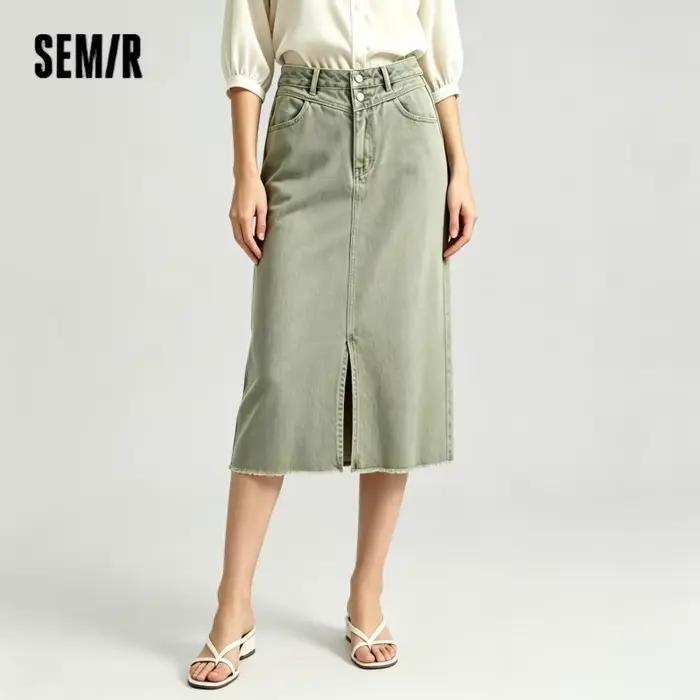 Jupe en jean pour femme