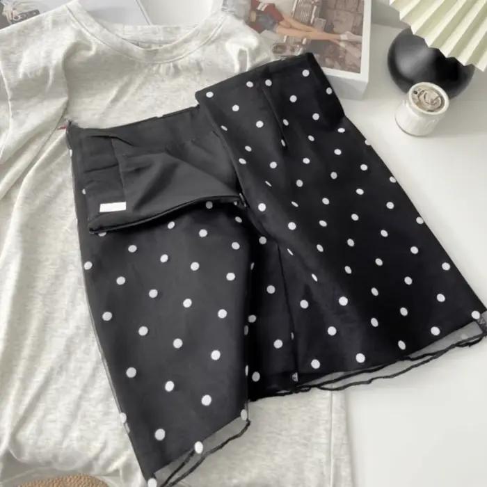 Jupe Vintage à pois pour femmes