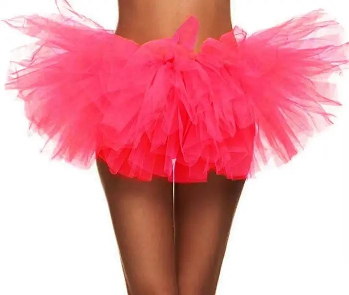 Mini jupe tutu en tulle à 5 couches pour femme adulte