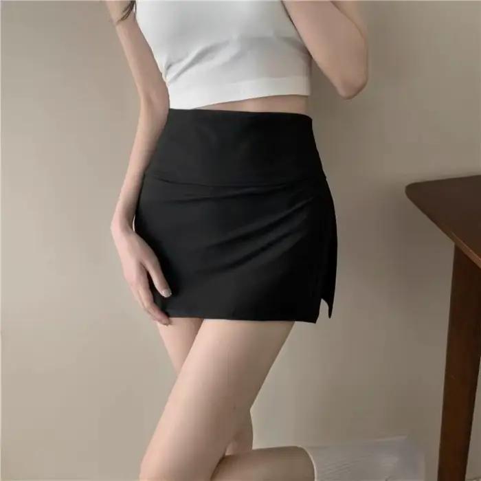 Jupe-culotte trapèze asymétrique pour femme