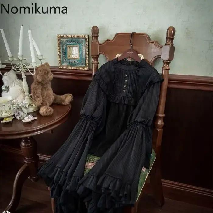 Jupes japonaises pour femmes 2025 Faldas Mujer De Moda taille haute a-ligne Jupe Lolita Style Patchwork dentelle Vintage