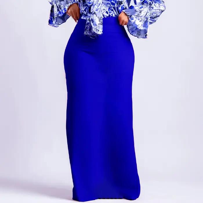 Jupe longue taille haute élégante pour femme
