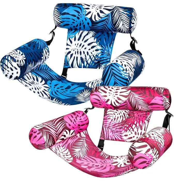 Fauteuil hamac gonflable pour piscine, lit flottant, chaise longue pliable pour piscine, flotteurs de piscine robustes pour adultes