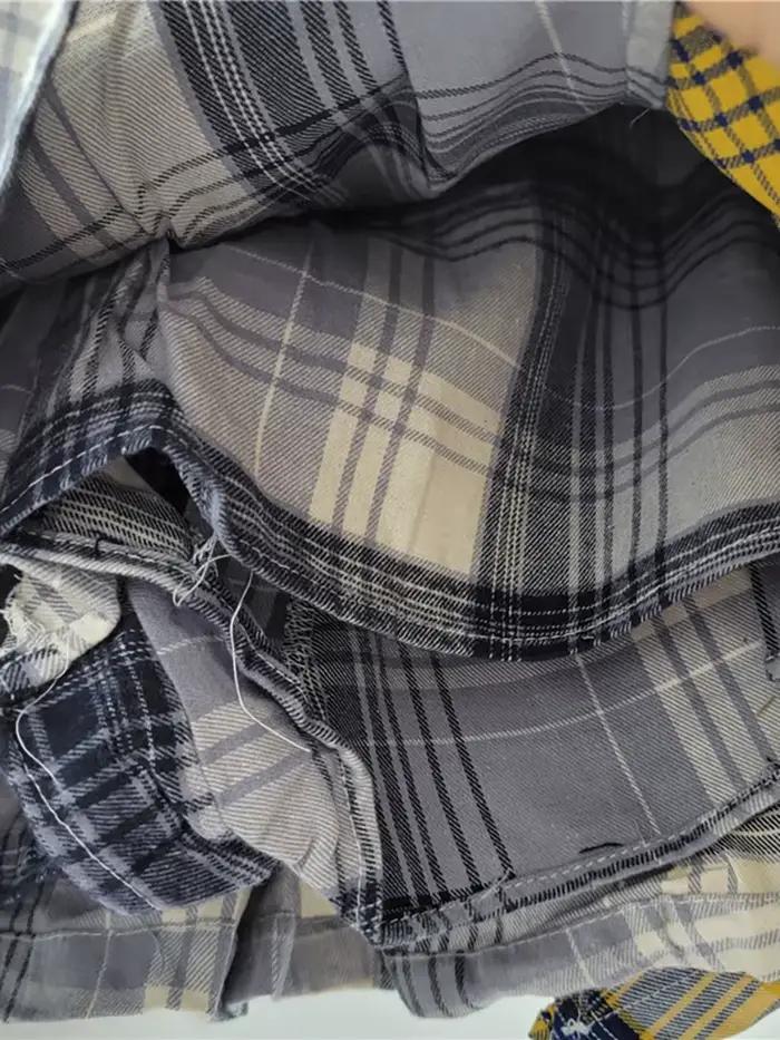 DEAT – jupe en jean pour femmes, Patchwork à carreaux colorés, déconstruit irrégulier, ligne a, taille haute, Mini jupe, nouvelle mode printemps 2026