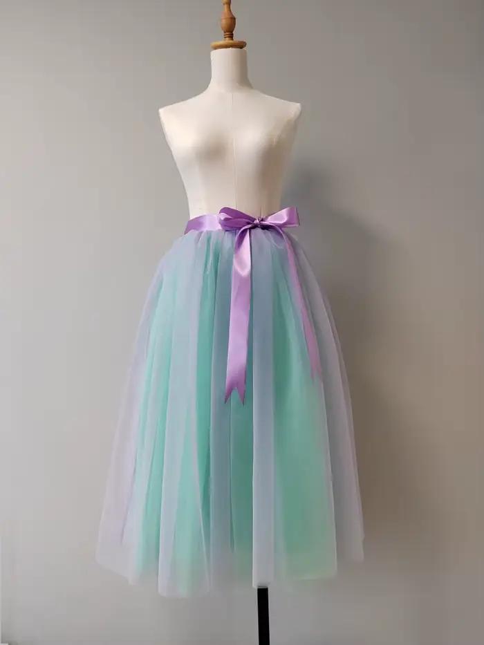 Jupe Tutu dégradée multicolore