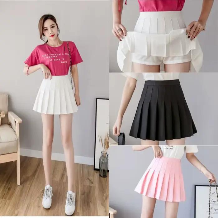 Mini jupes plissées pour femmes