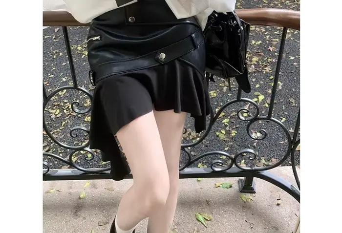 Jupe midi rétro pour femmes en automne