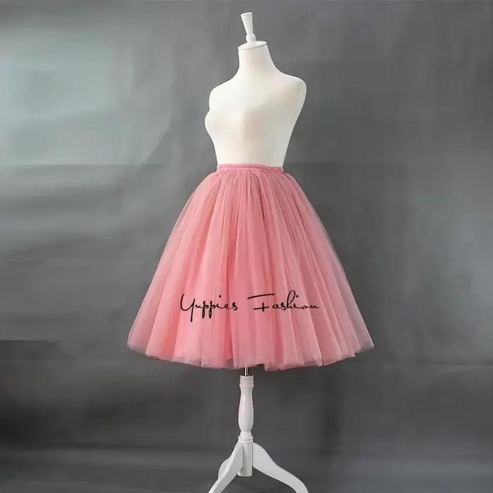Demi-jupe en Tulle taille haute