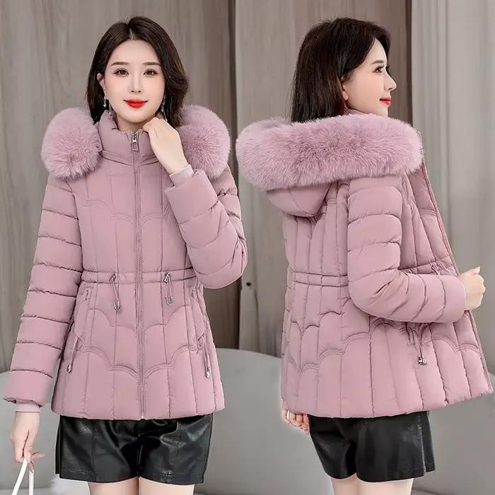 Hiver 2025 nouvelle doudoune femmes Parkas mode haute qualité chaud coton rembourré manteau dames court pardessus à capuche hauts