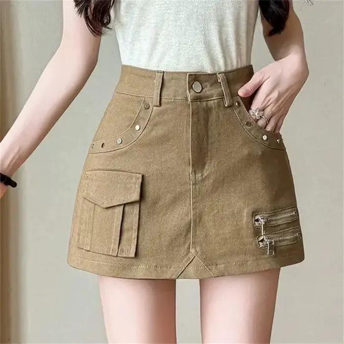 Jupe en jean coréenne tendance pour femme
