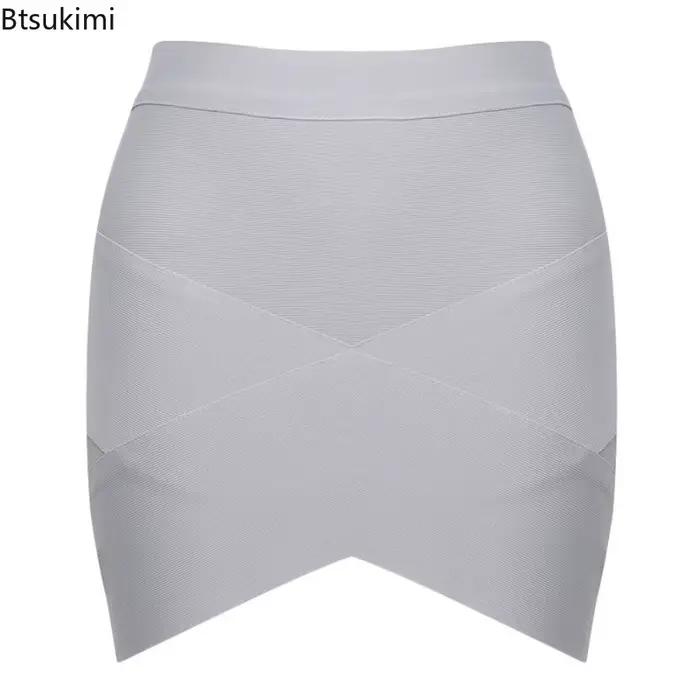 Jupe crayon à bandes pour femmes