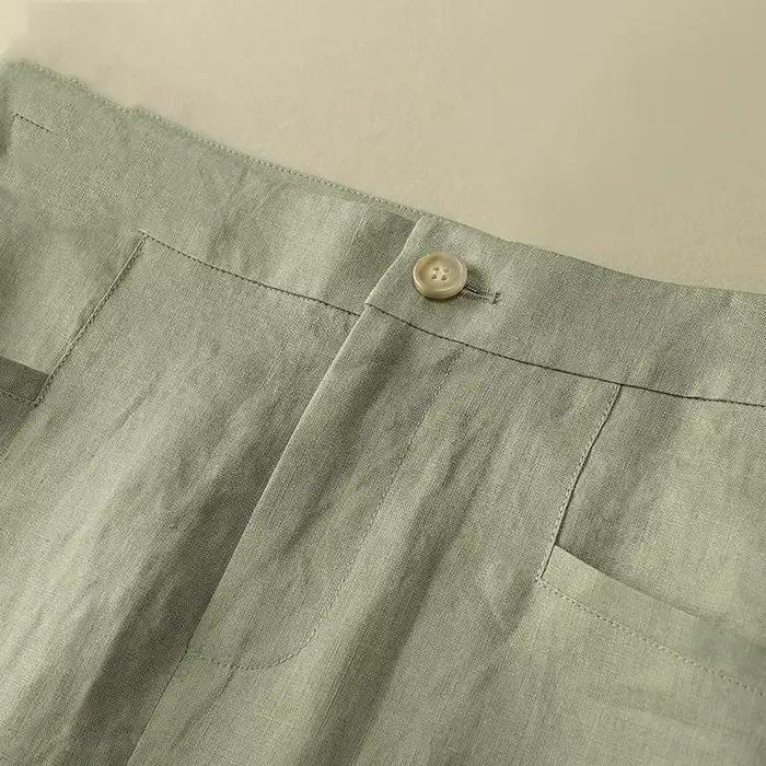Nouvelle arrivée, jupe en lin mi-longue