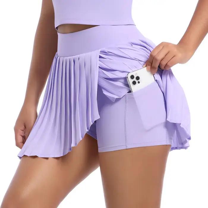 Nouvelle jupe plissée avec poches