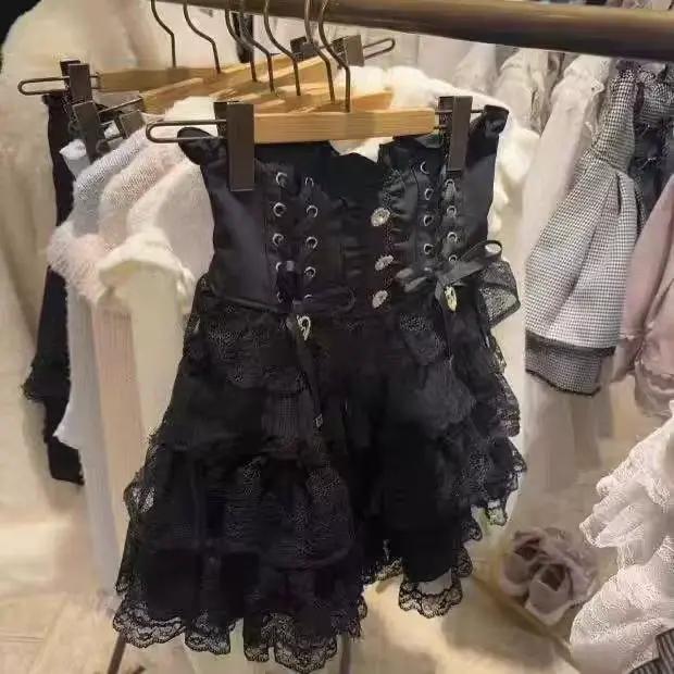Mini jupe courte Style Lolita japonaise pour femmes