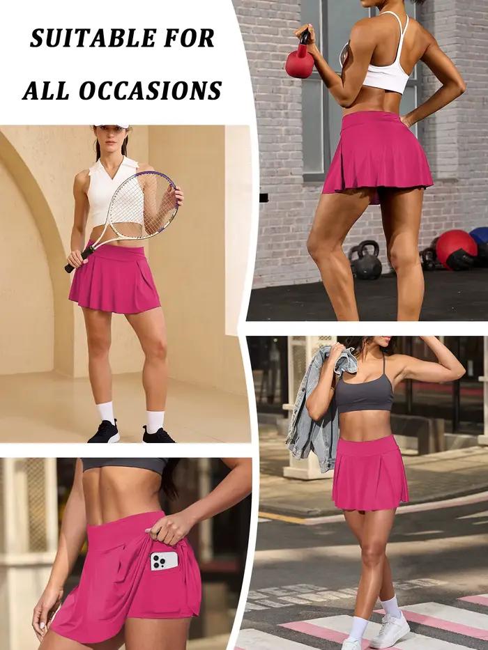Jupe de tennis double couche pour femmes