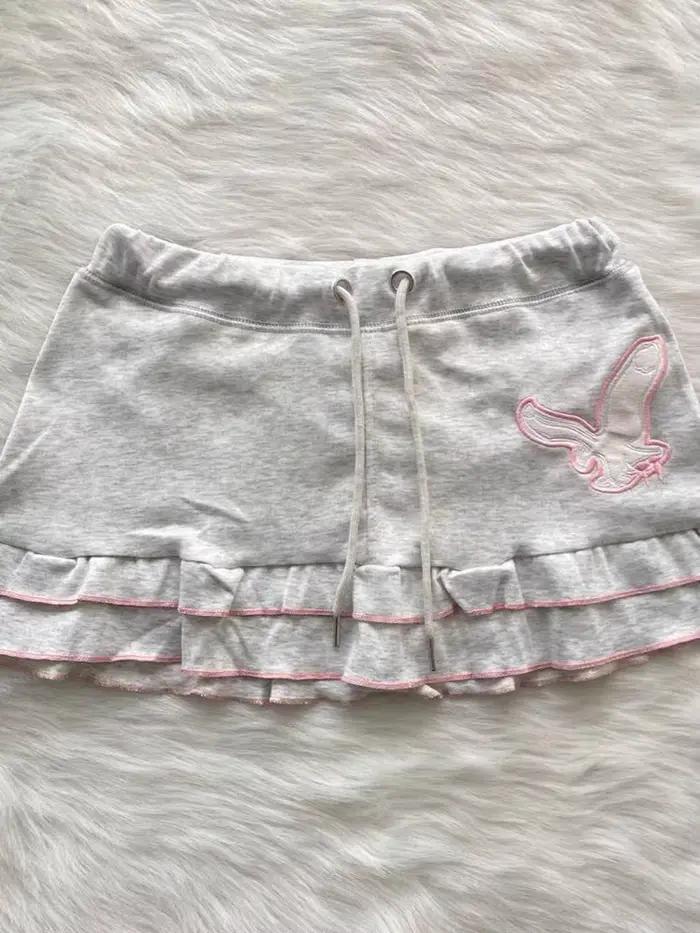 Jupe KOSAHIKI Y2K Harajuku Grunge Mini Brodée Avec Volants Pour Filles Occasions Spéciales