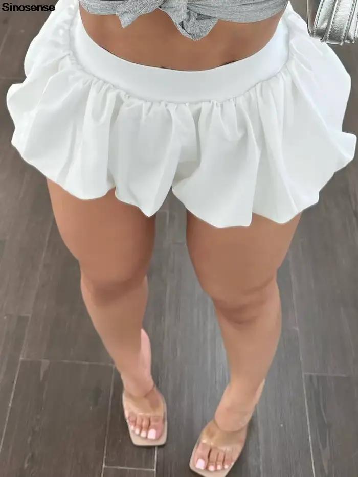 Femmes imprimé léopard bulle Mini jupe taille haute mignon gonflé ourlet bouffant une ligne jupes courtes Y2K sortir