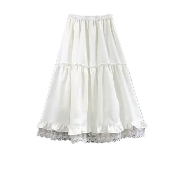 Jupe mi-longue évasée pour femme