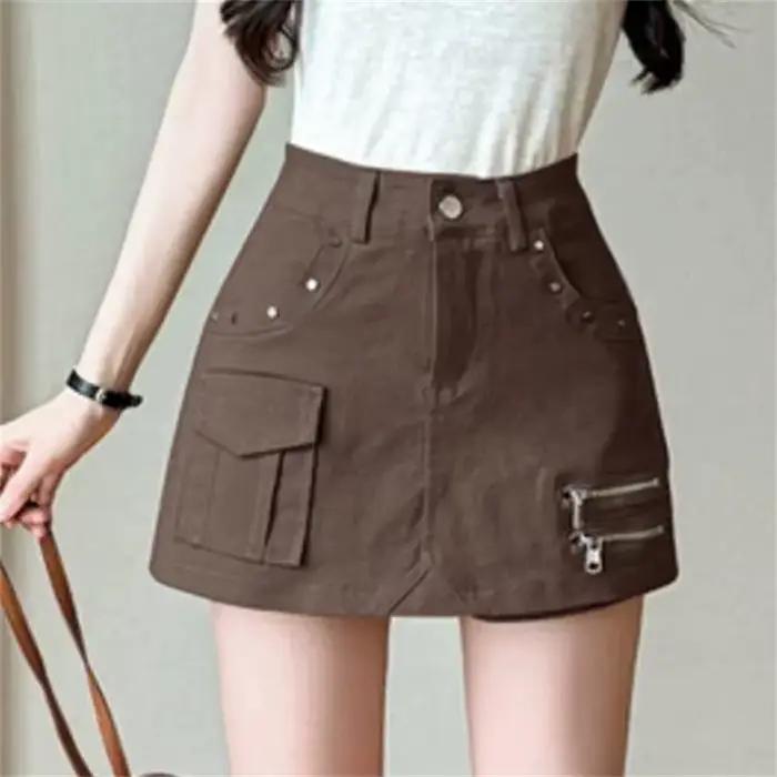 Jupe en jean coréenne tendance pour femme