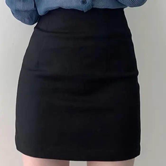 Mini jupe courte taille haute pour femme