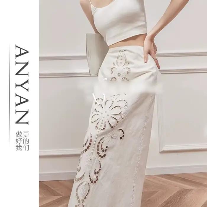 Nouvelle jupe longue d'été pour femme