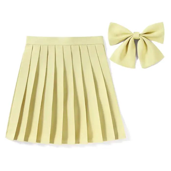 5XL jupe taille haute avec nœud papillon dames été femmes une ligne Harajuku coréen noir Mini