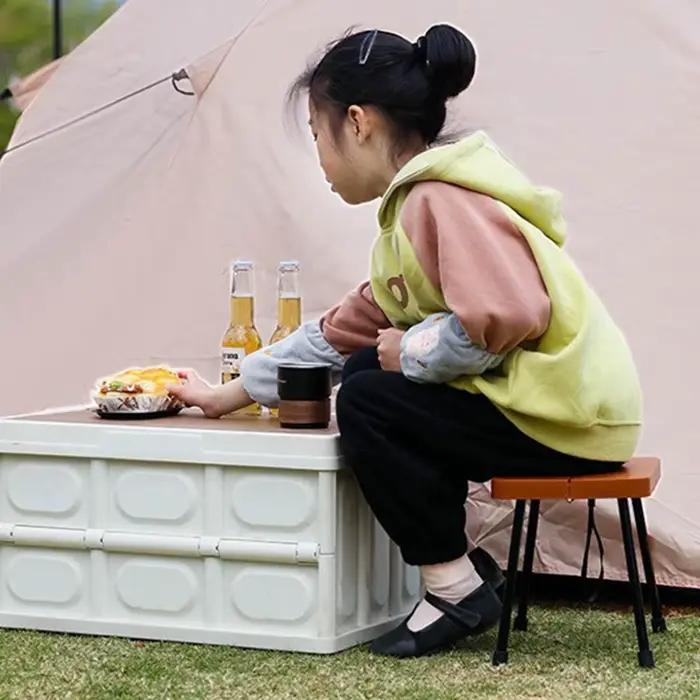 Chaise pliante en alliage d'aluminium, petit banc robuste et résistant à l'usure, tabouret pliable Compact et solide, pour le jardinage en plein air