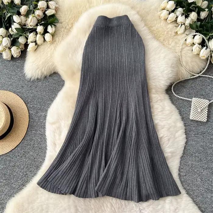 Jupe sirène tricotée française pour femme