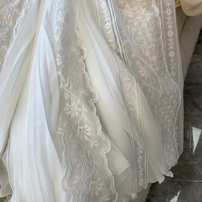 Jupe en dentelle, jupe française