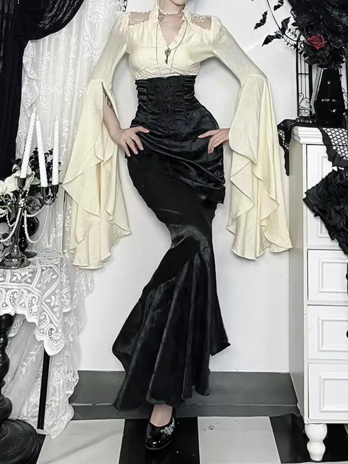 Nouvelle jupe gothique vintage 2026