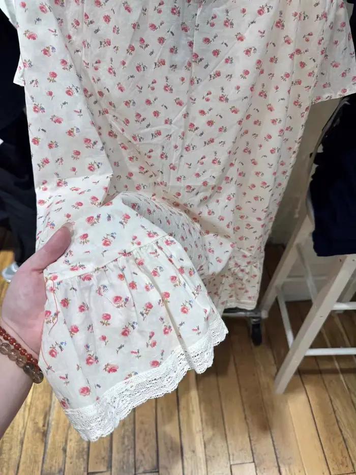Jupes mi-longues à fleurs rouges pour femmes