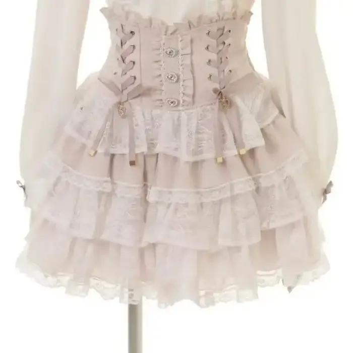 Ensemble jupe Lolita japonaise mignonne pour femme