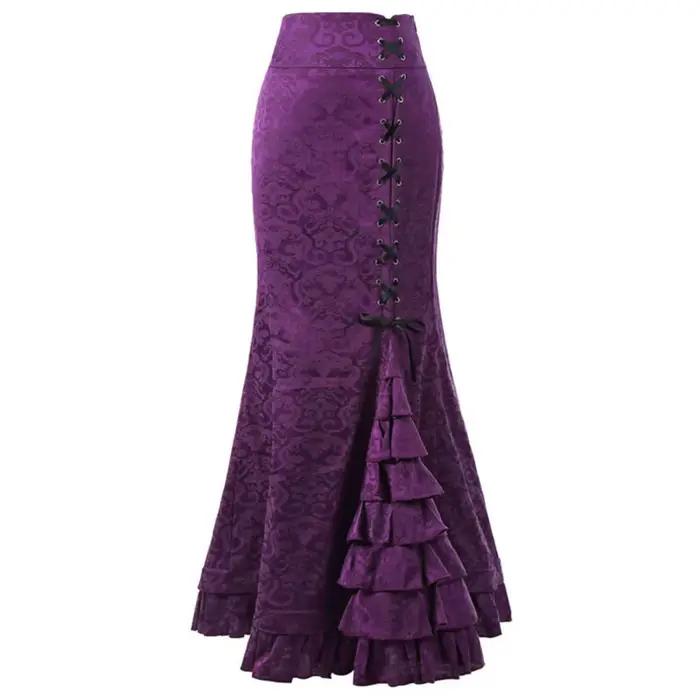Jupes longues gothiques Vintage pour femmes