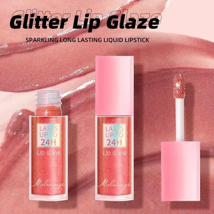 Rouge à lèvres liquide à paillettes, 3 couleurs, brillant à lèvres hydratant longue durée, diamant scintillant, perle brillante