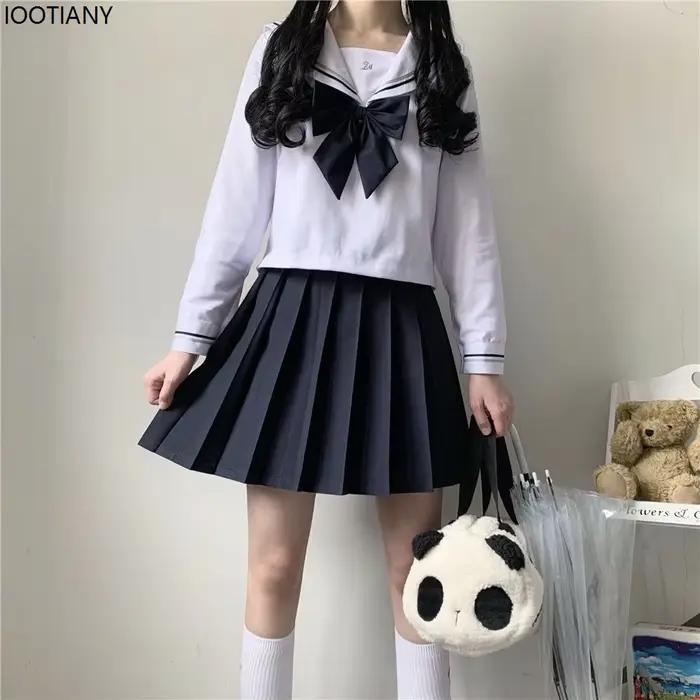 Jupe japonaise plissée pour étudiantes JK