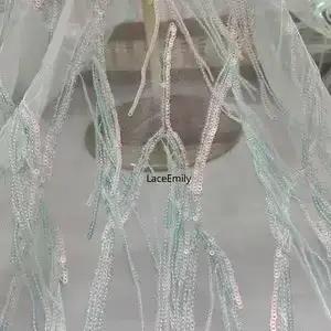 Robe Tutu en dentelle brodée à franges
