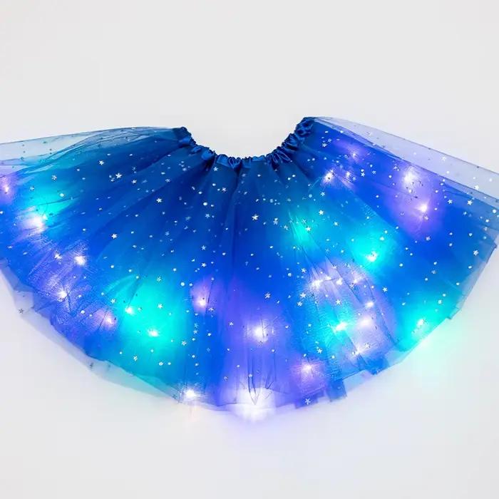 Jupe moelleuse LED lumineuse pour filles