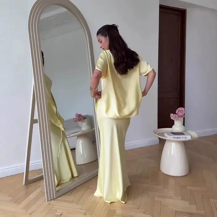 Ensemble jupe 2 pièces pour femmes