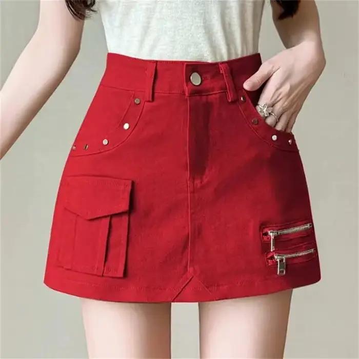 Jupe en jean coréenne tendance pour femme