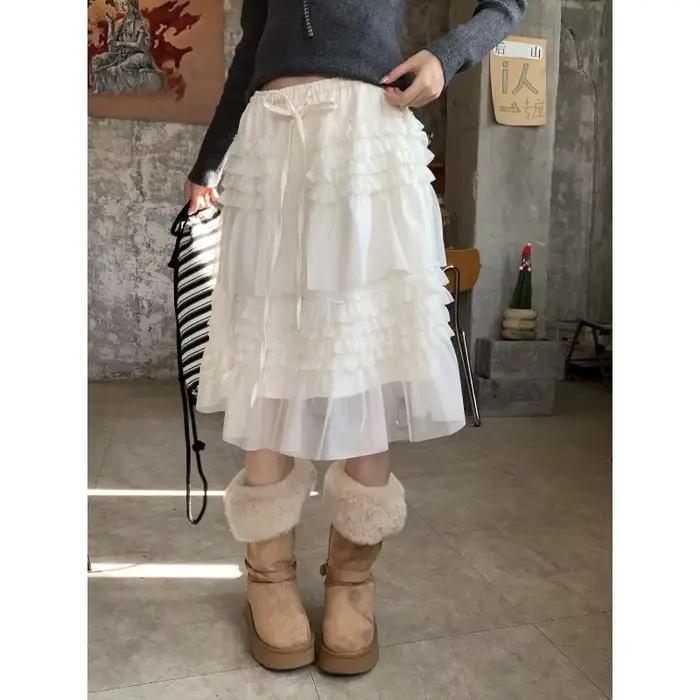 Jupe en maille française pour femme