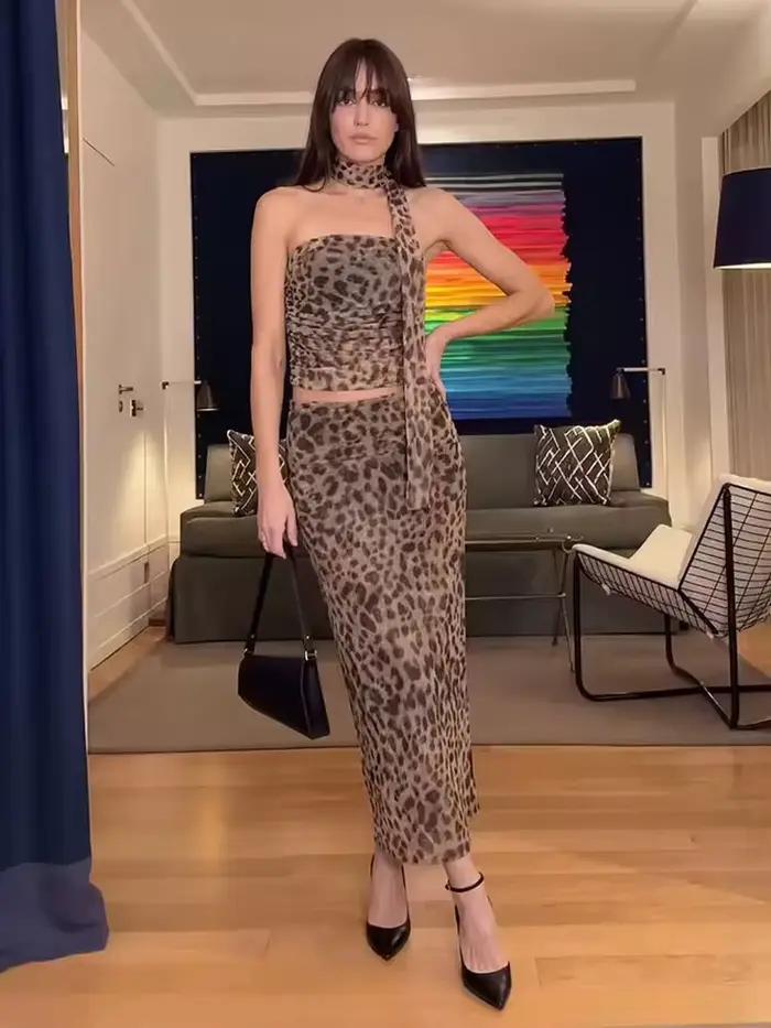 Ensemble jupe et haut pour femme HH