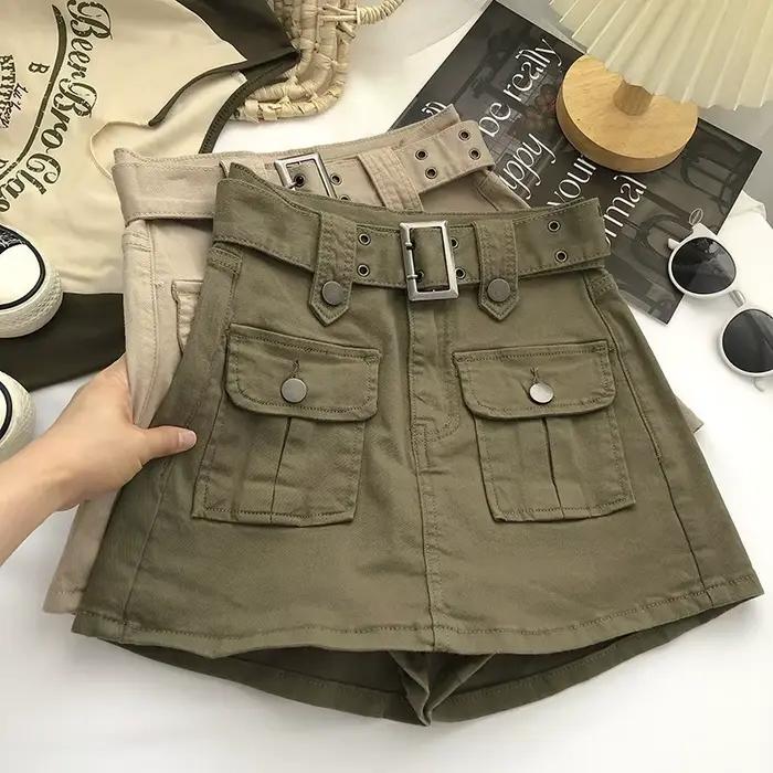 Jupe-culotte en jean Design Sense pour femme