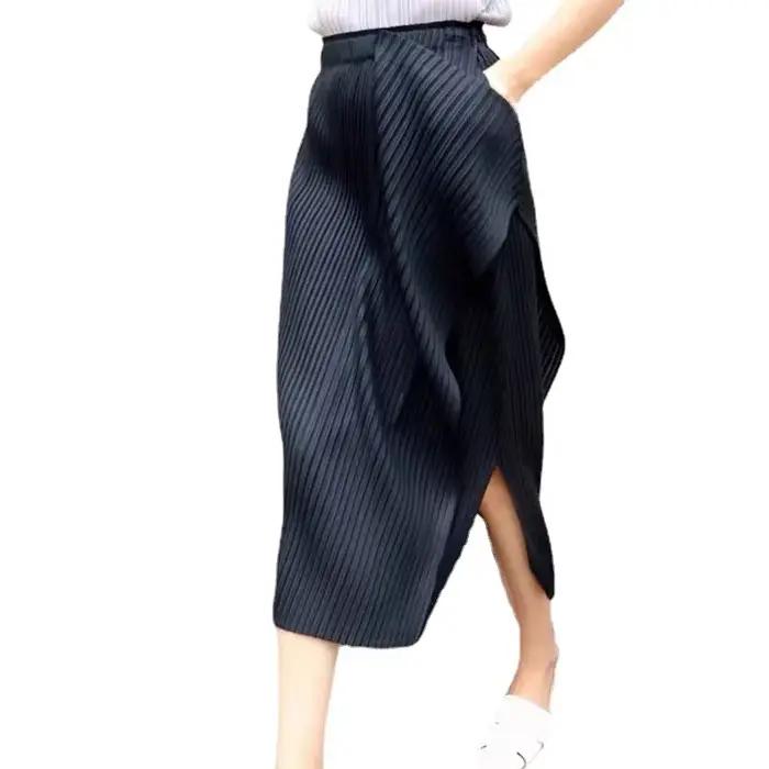 Jupe asymétrique de Style européen et américain pour femmes