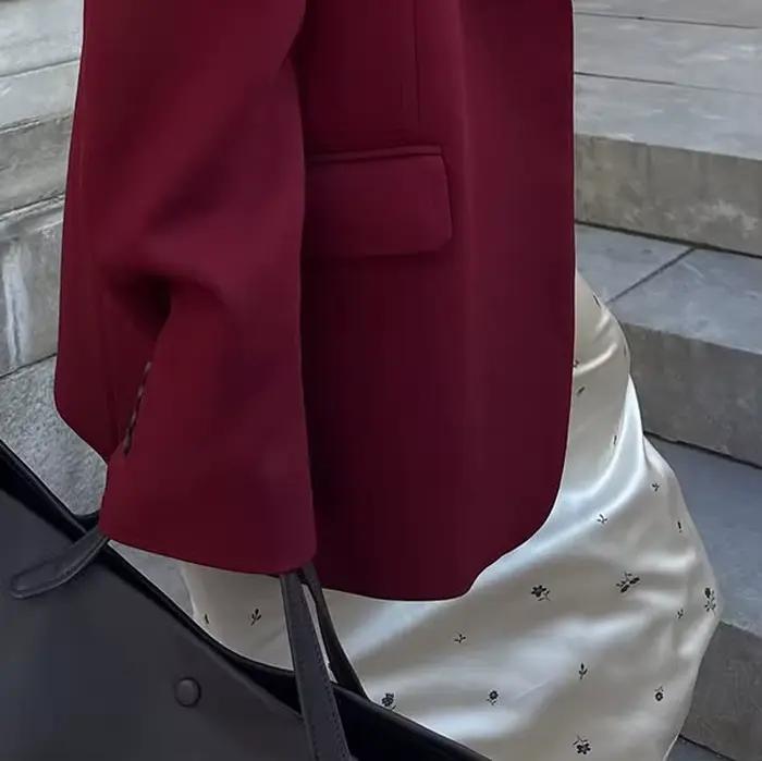 Jupe en satin pour femme