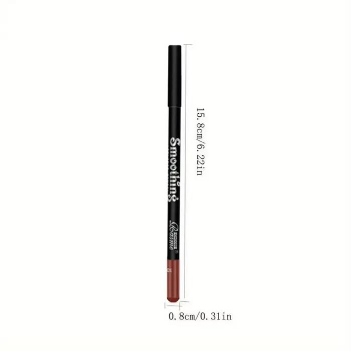 Crayon à lèvres mat imperméable, teinte rouge Contour, rouge à lèvres longue durée, tasse antiadhésive, maquillage hydratant pour les lèvres, 12 couleurs